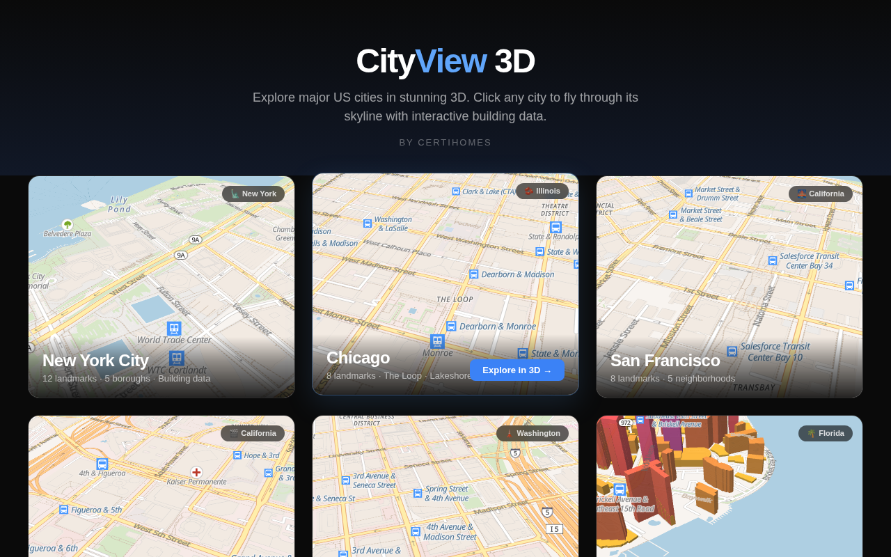 CityView 3D Interactive Maps